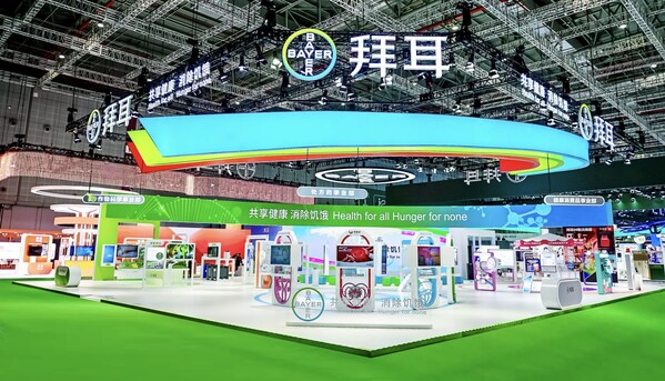 拜耳在醫療器械及醫藥保健展區的展臺